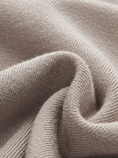 Women's Long Sleeve Turtleneck Sweater Ribbed Knit