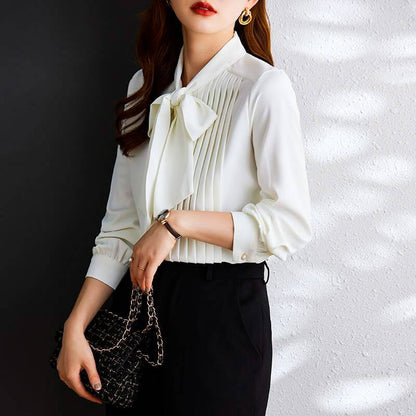 Floral Ruffle Neck Blouse