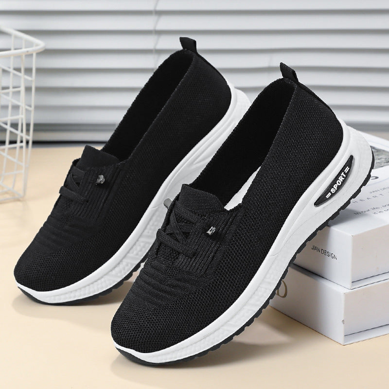 Comfortable Women's Walking Shoes with Arch Support and Mesh Upper