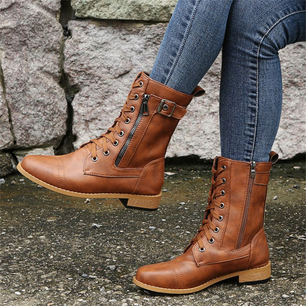 Comfortable Ankle Zip Up Support Boots