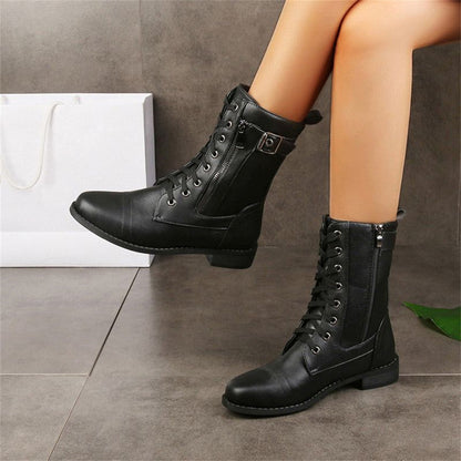 Comfortable Ankle Zip Up Support Boots - VibreMode