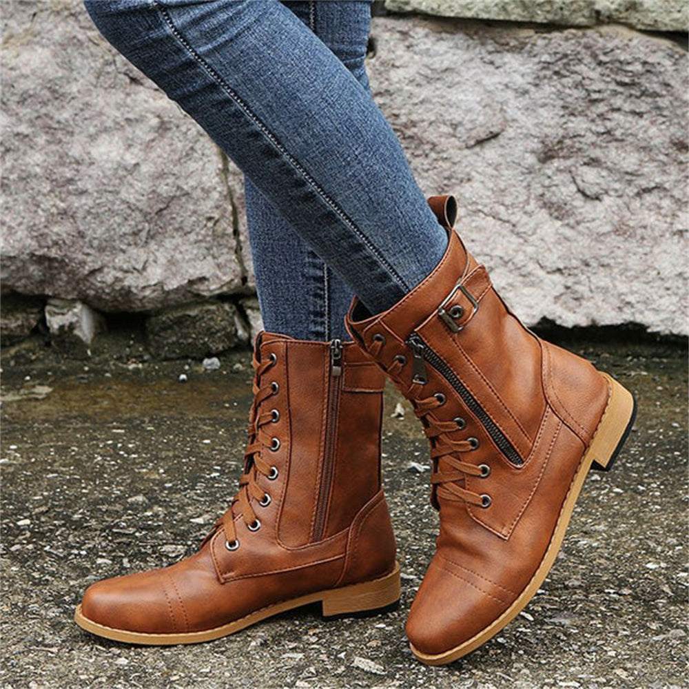 Comfortable Ankle Zip Up Support Boots