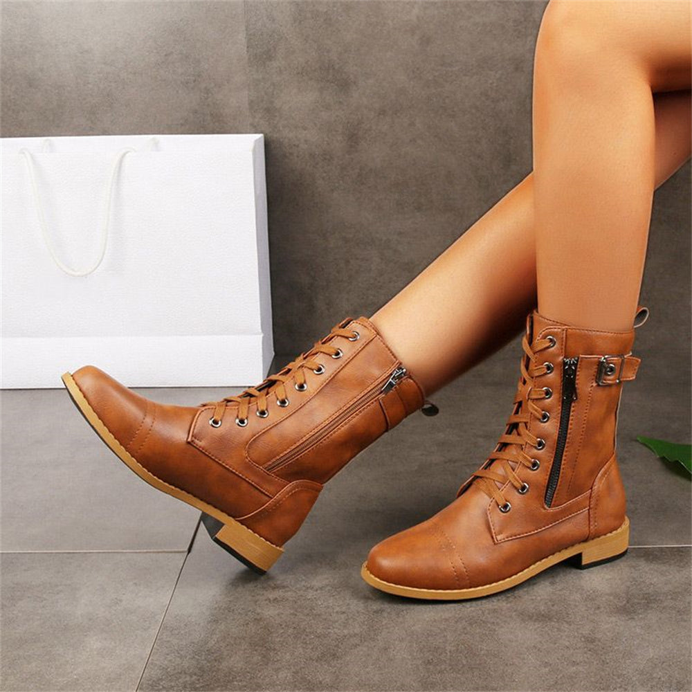 Comfortable Ankle Zip Up Support Boots