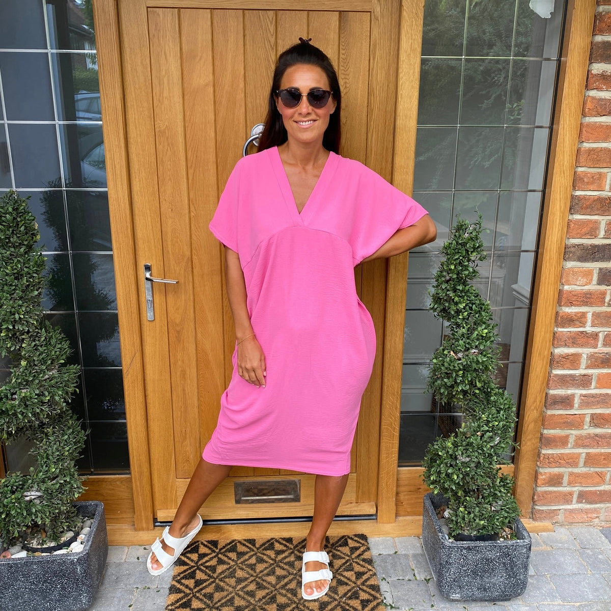 Chic V-neck Sundress for Women