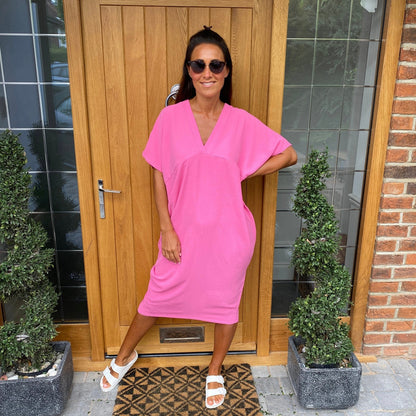 Chic V-neck Sundress for Women