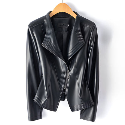 Madona Women's Sheepskin Biker Jacket