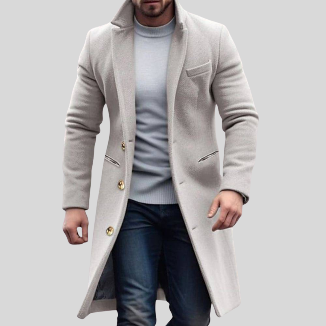 Men's Stylish Fitted Overcoat