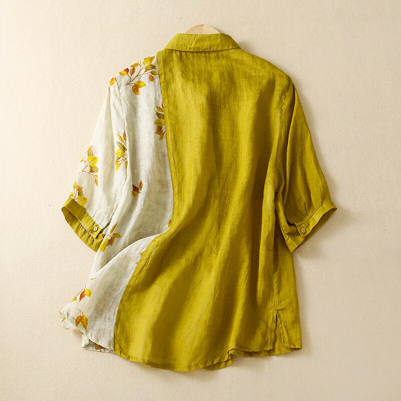 Chic Dual Tone Cotton Shirt