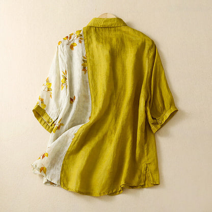 Chic Dual Tone Cotton Shirt