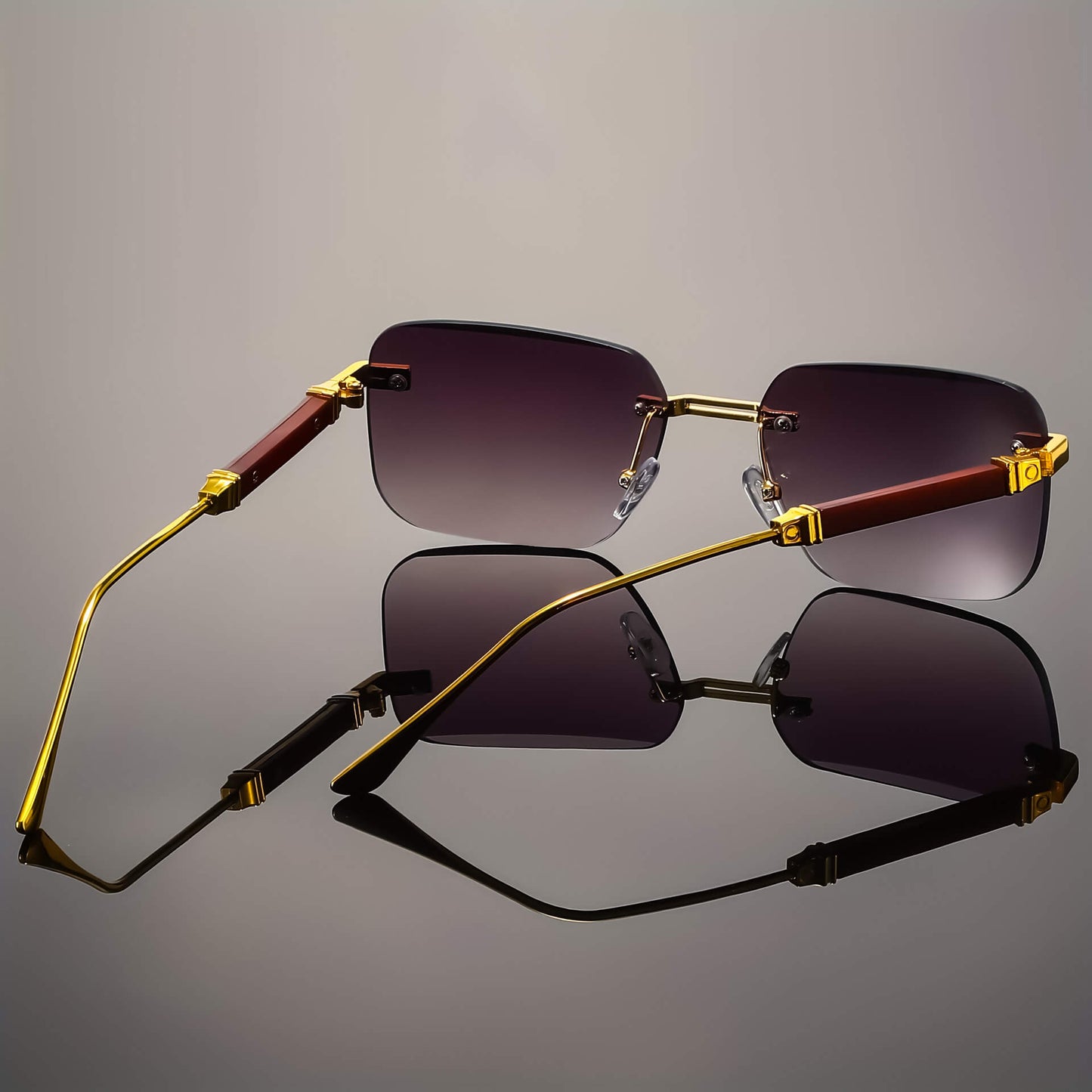 Sleek Frameless Sunglasses