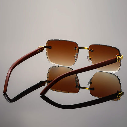 Classic Frameless Vintage Sunglasses