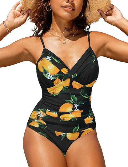 Women's Push Up V Neck Swimsuit - VibreMode