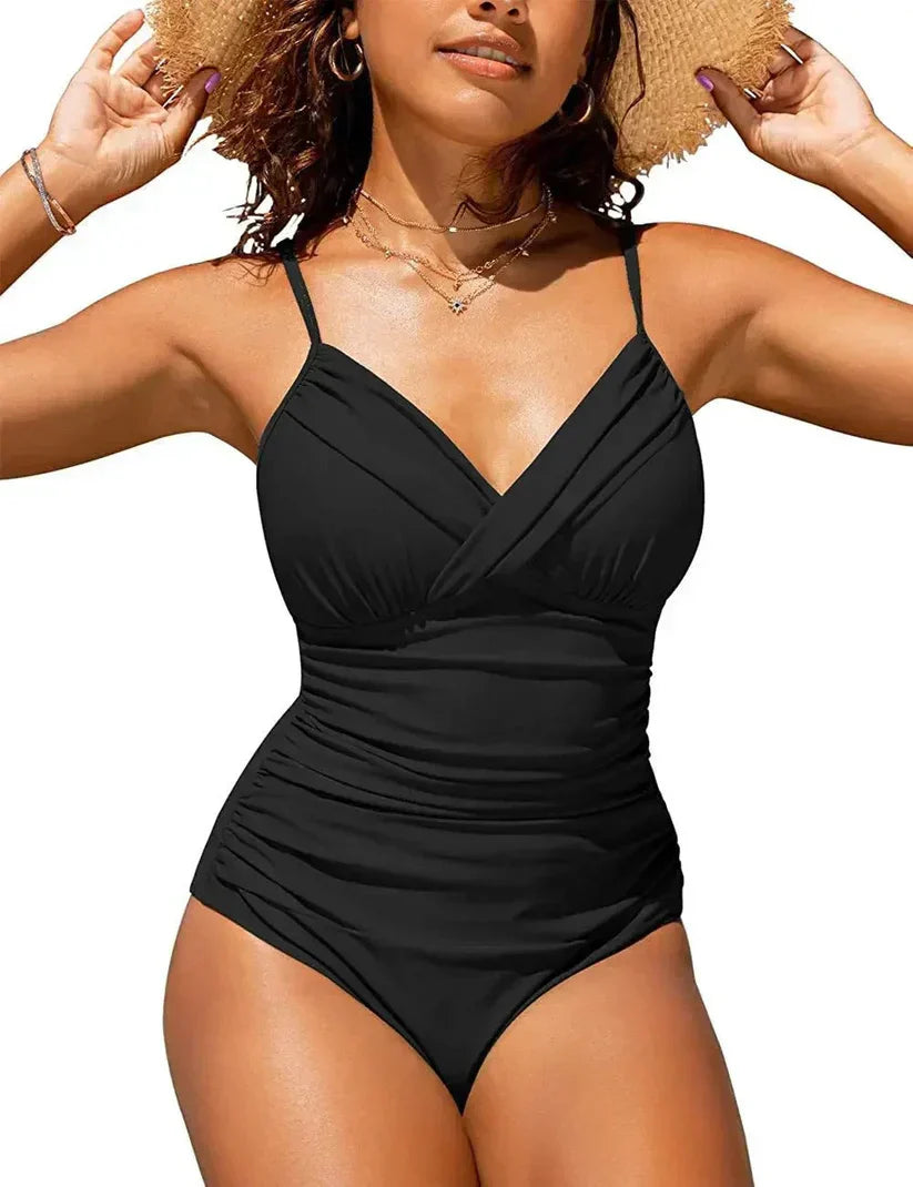 Women's V-Neck Push Up Swimsuit