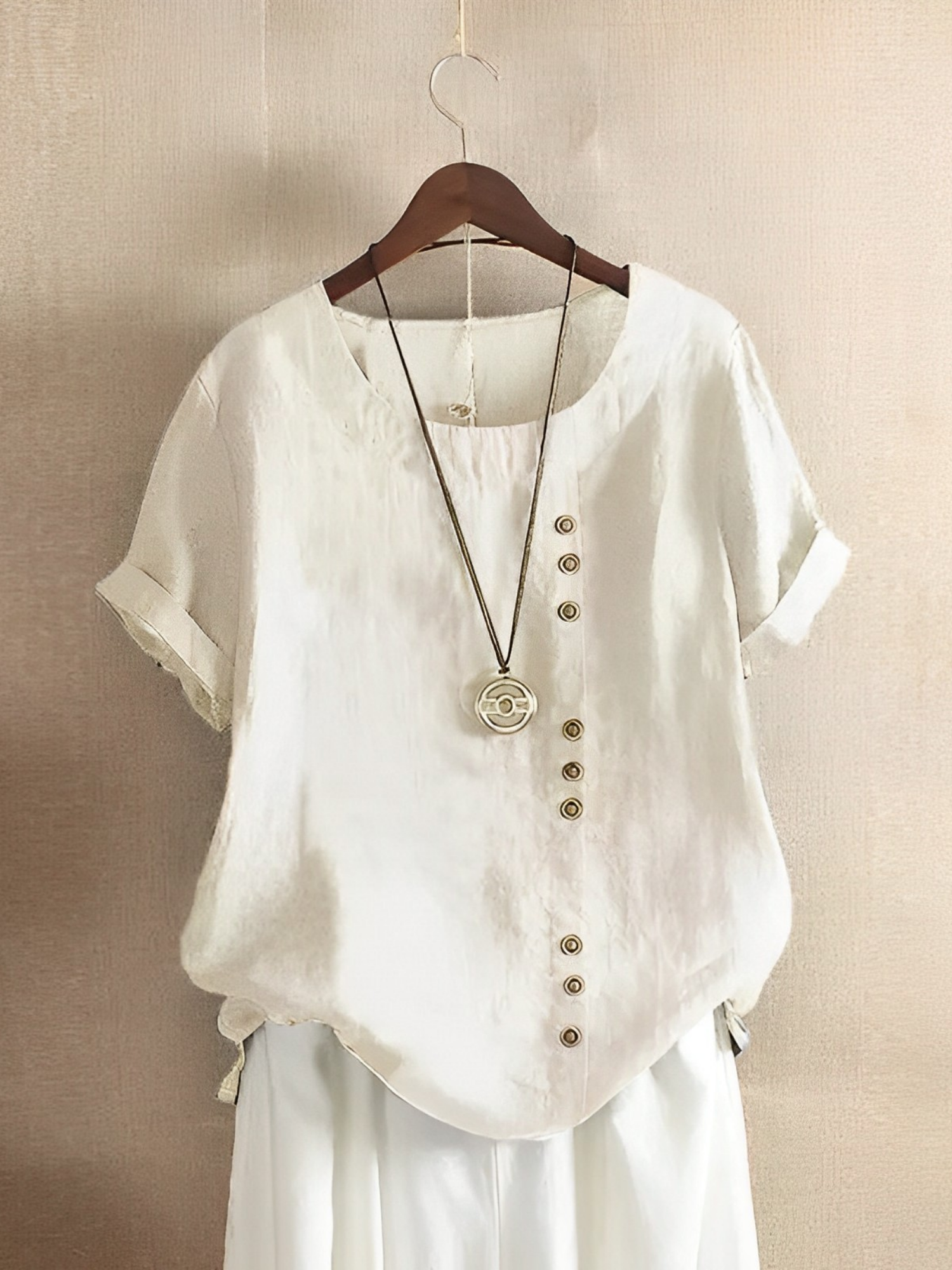 Women's Cotton Linen Short Sleeve - VibreMode
