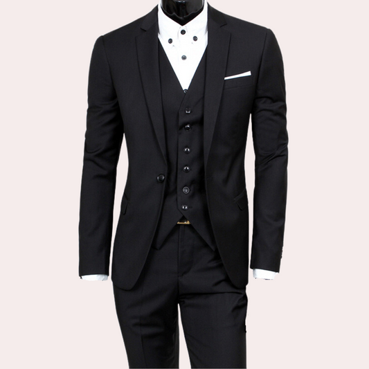 Men's 3-Piece Summer Suit Breathable Lightweight - VibreMode