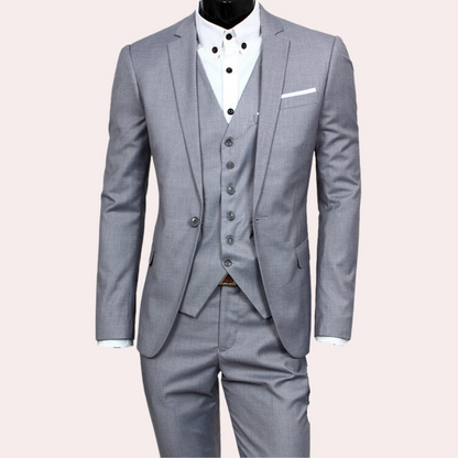 Men's 3-Piece Summer Suit Breathable Lightweight