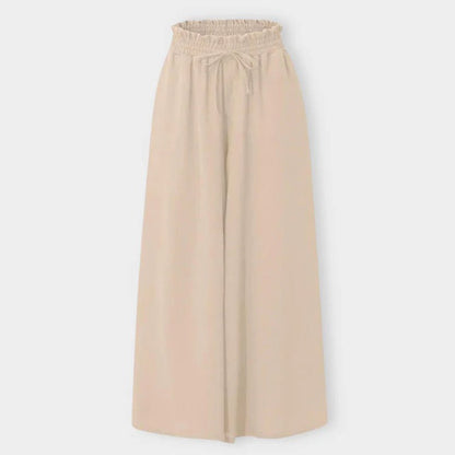 Women's Smocked High Waist Wide Leg Pants