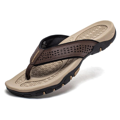 Comfortable Men's Sports Flip Flops with Arch Support Sandals