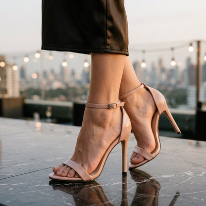 Women's High Heel Sandals Ankle Strap Closure