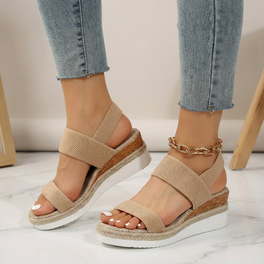 Women's Orthopedic Espadrille Sandals Elastic Straps