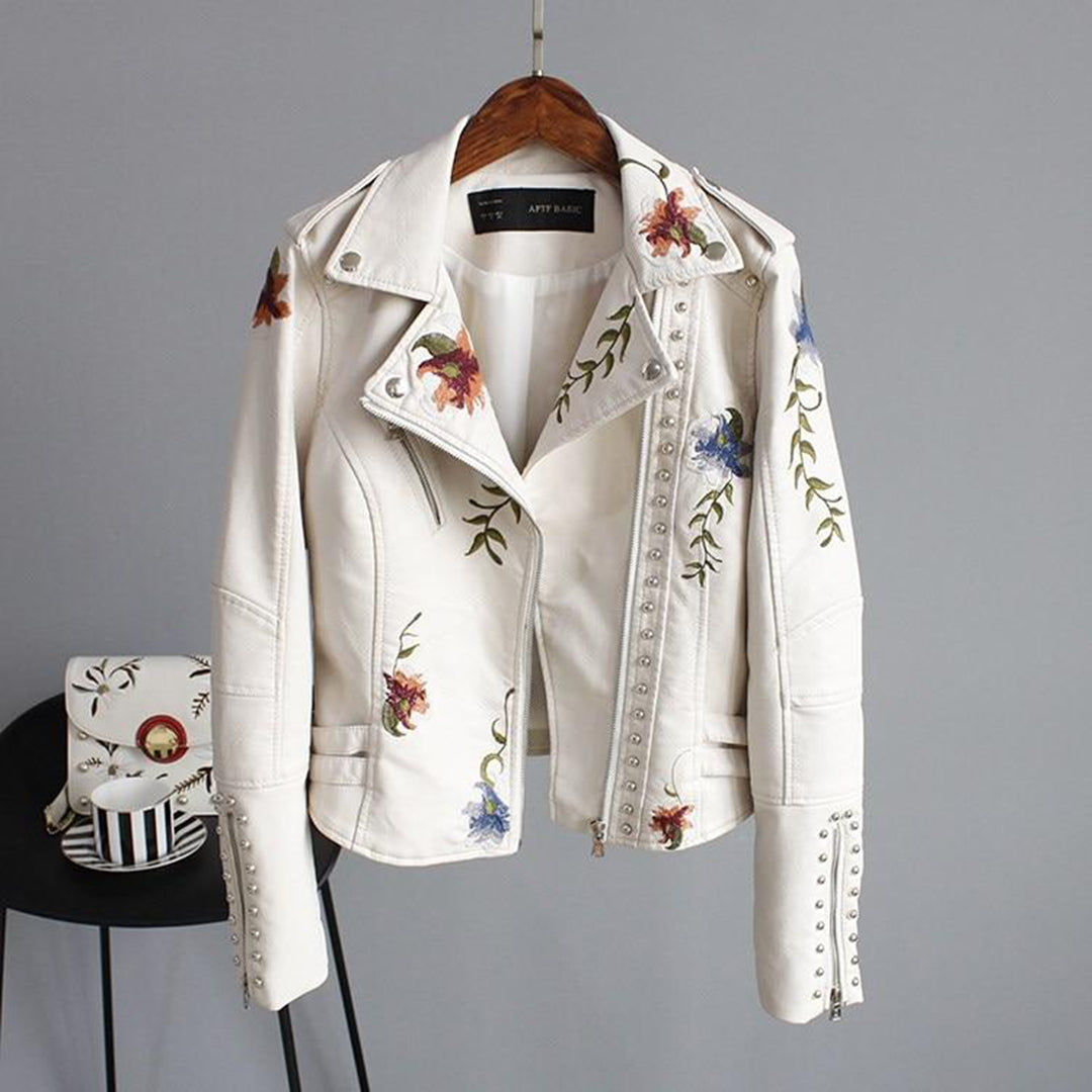 Women's Floral Print Summer Jacket - VibreMode