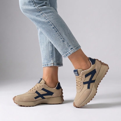 Lace Up Chunky Sole Sneakers Bold Graphic Detail