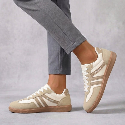 Men's Low- Lace-Up Sneakers Striped Detail