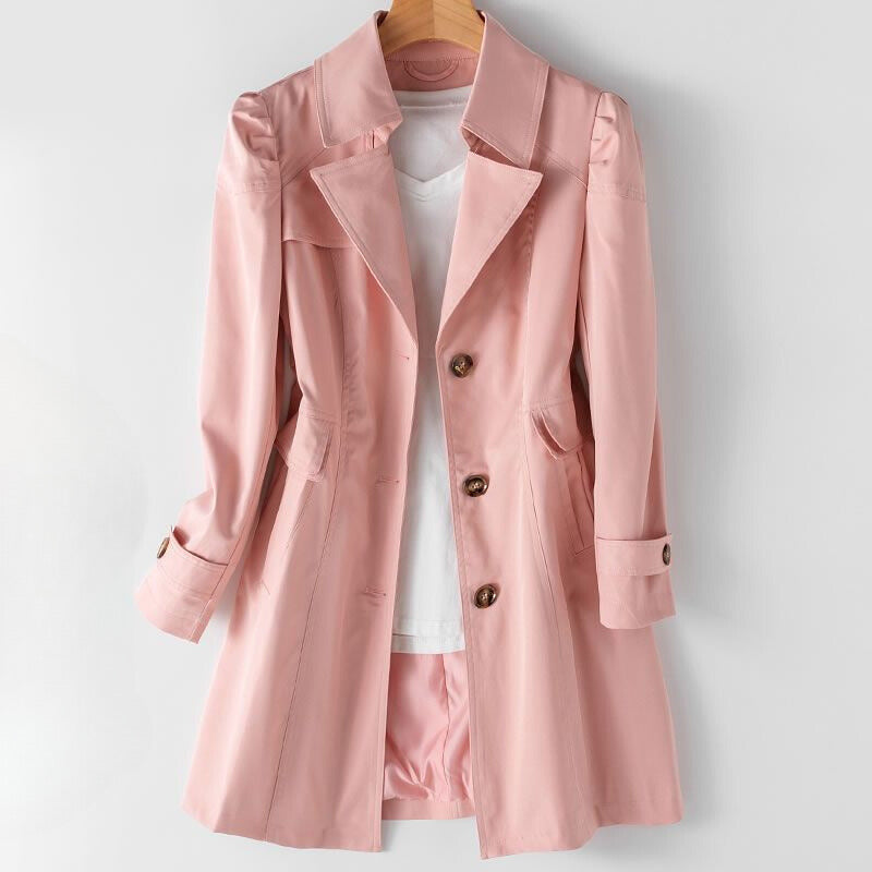 Women's Trench Coat Bella Vita Water Resistant