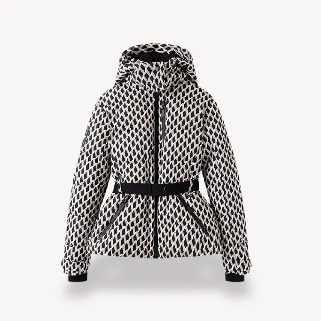 Women's Belted Puffer Jacket Warm - VibreMode