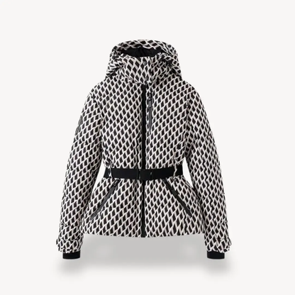 Women's Belted Puffer Jacket Warm - VibreMode