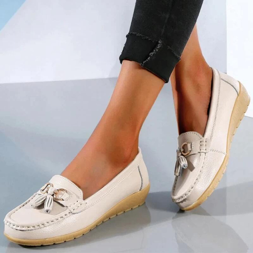 Women's Wedge Loafers Retro Style