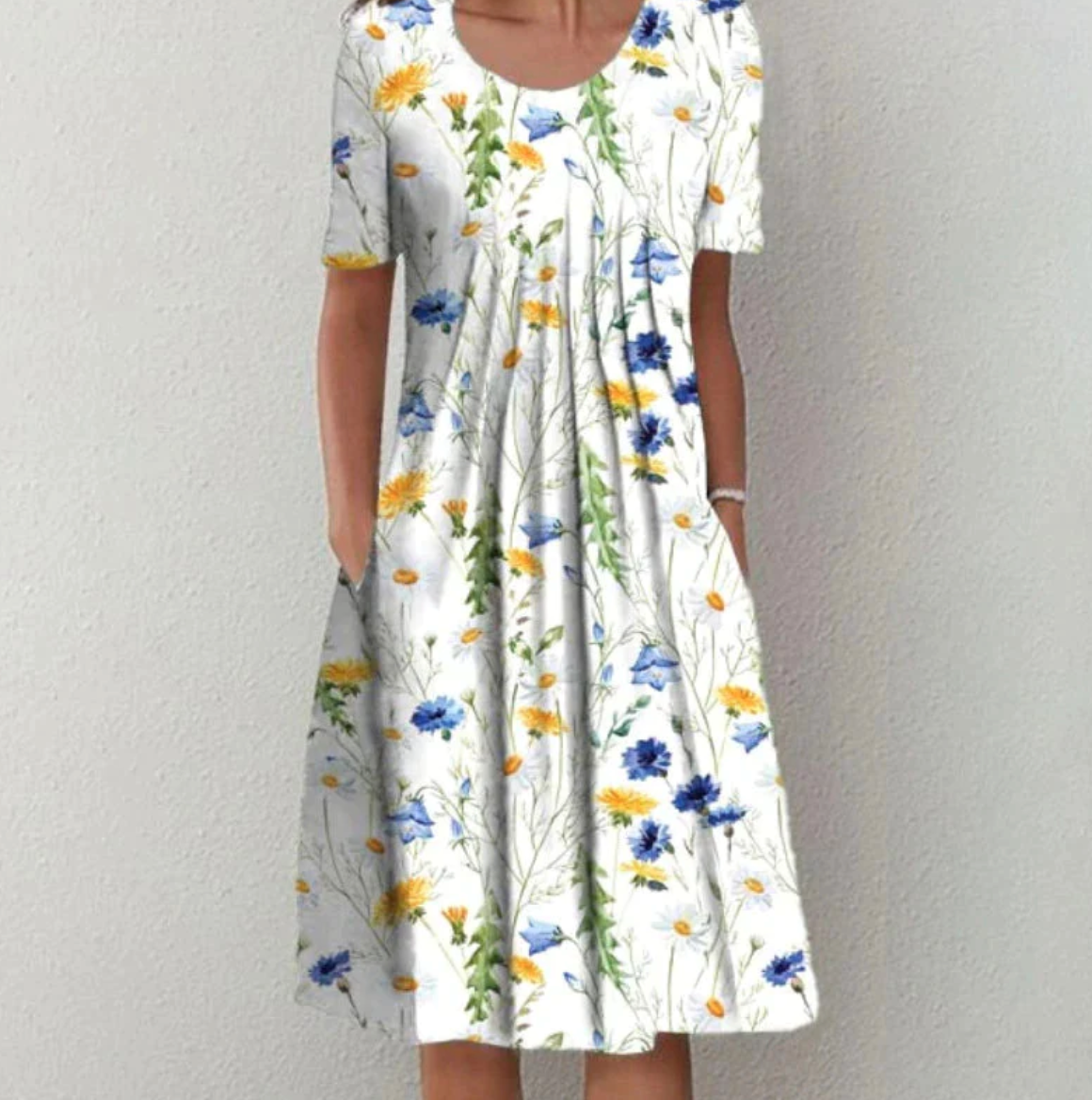 Women's Midi Patterned Dress