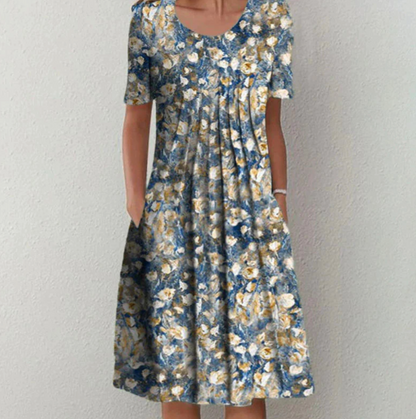 Women's Midi Patterned Dress