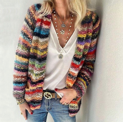 Women's Knitted Cardigan Comfortable Fit - VibreMode