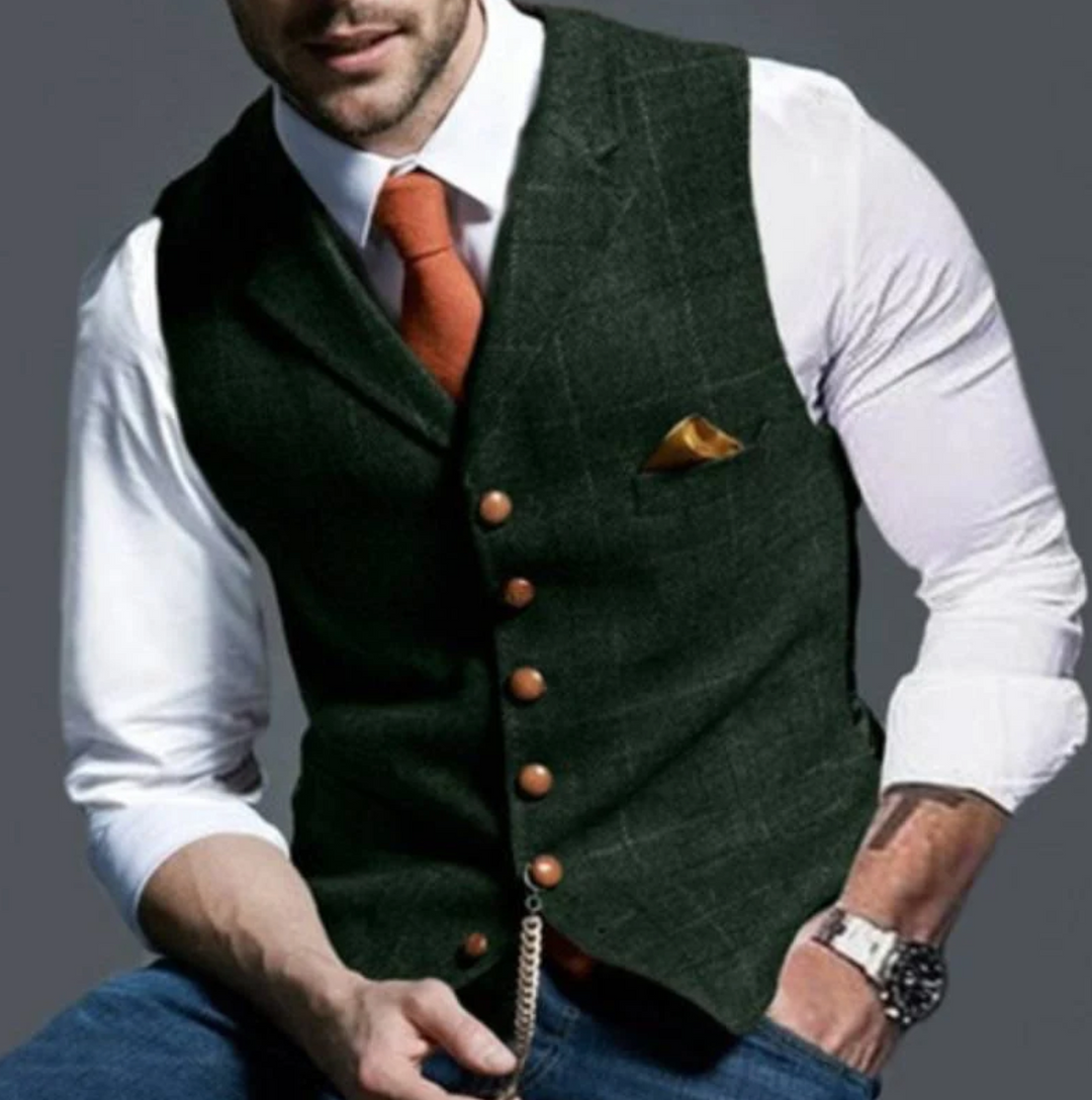 Men's Vintage Style Vest Classic Modern Design