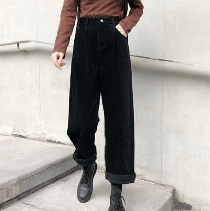 Malia Women's Velvet Casual Pants - VibreMode