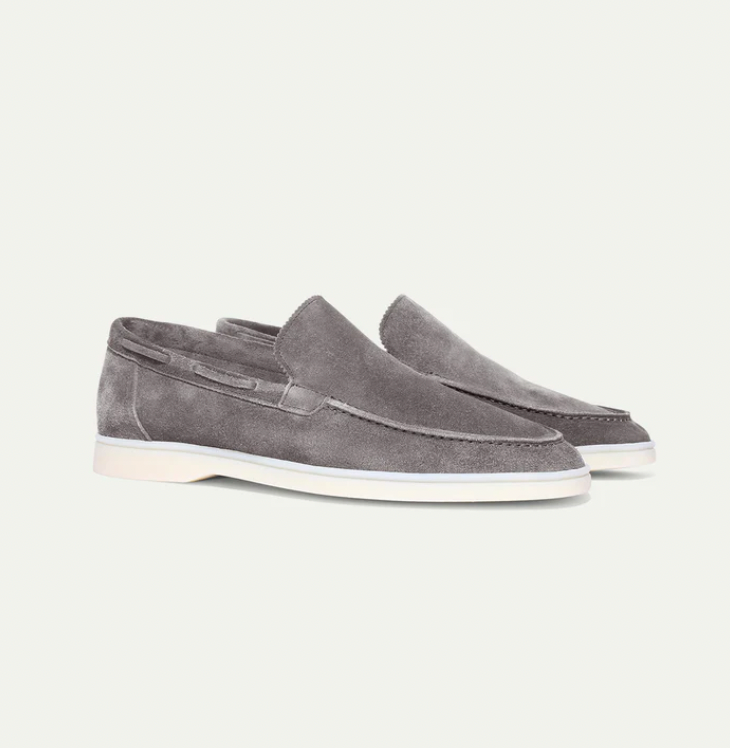 Men's Suede Slip On Loafers Brown