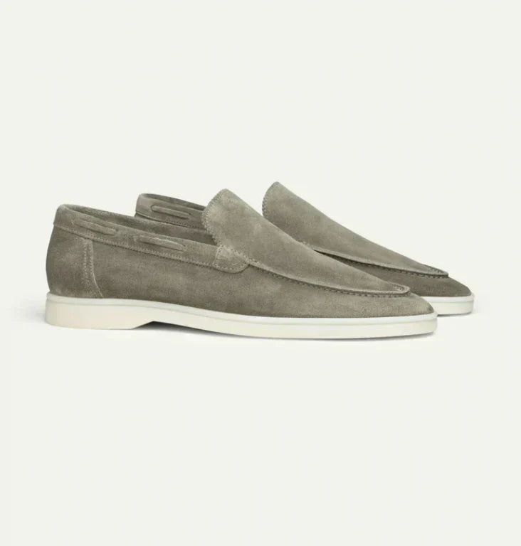 Men's Suede Slip On Loafers Brown