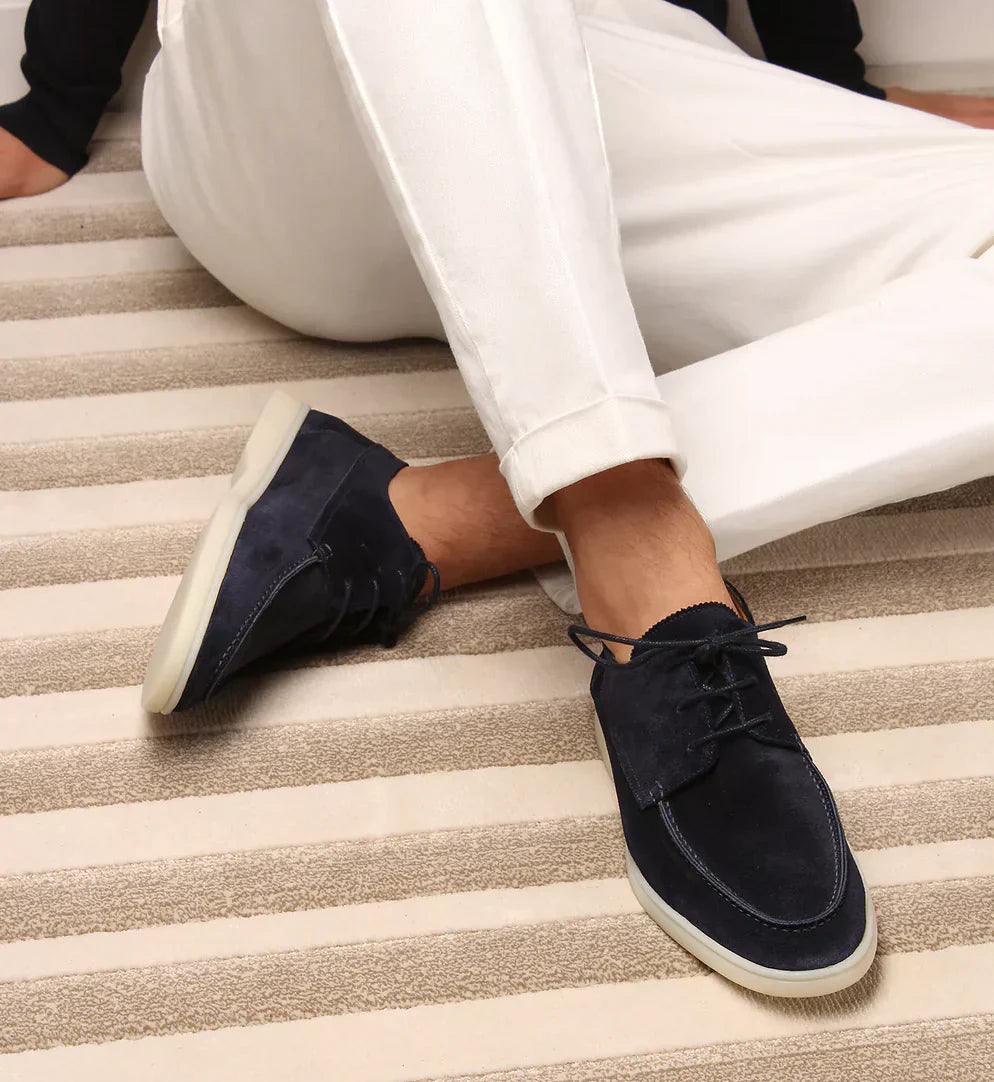 Men's Suede Loafers Comfortable - VibreMode
