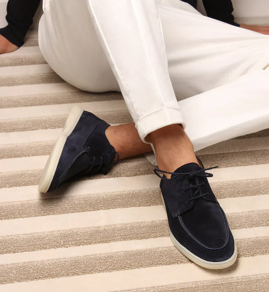 Men's Suede Loafers Comfortable - VibreMode