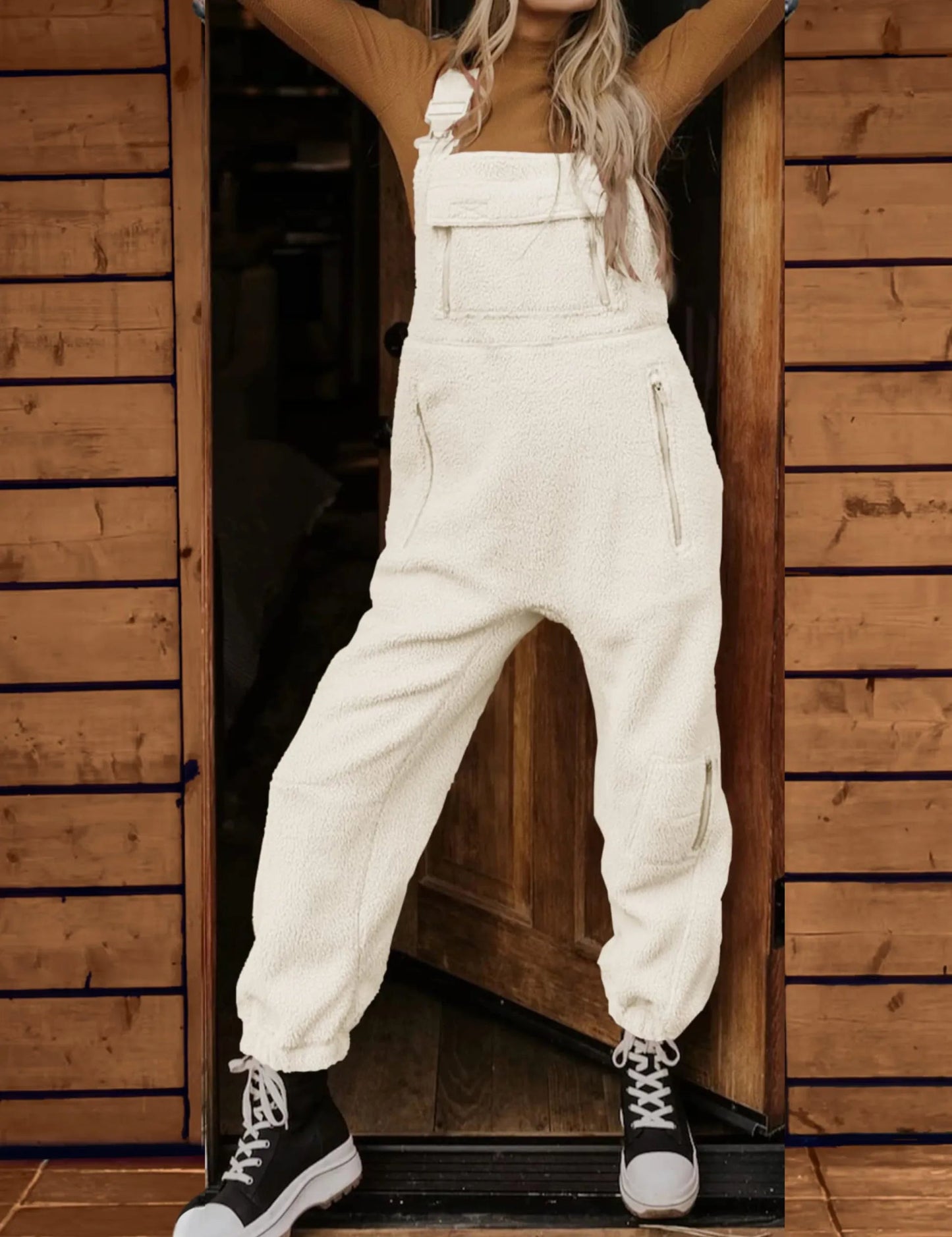 Tess Women's Fleece Overalls Ultra Comfortable - VibreMode