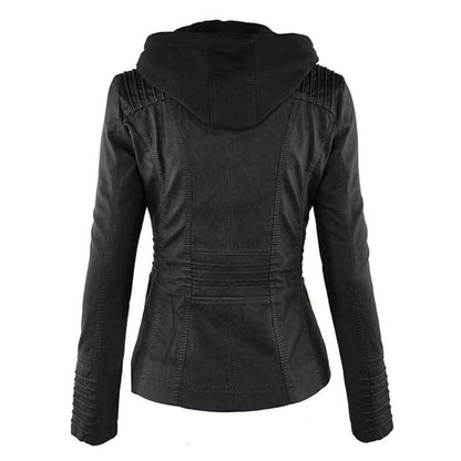 Women's Classic Leather Moto Jacket