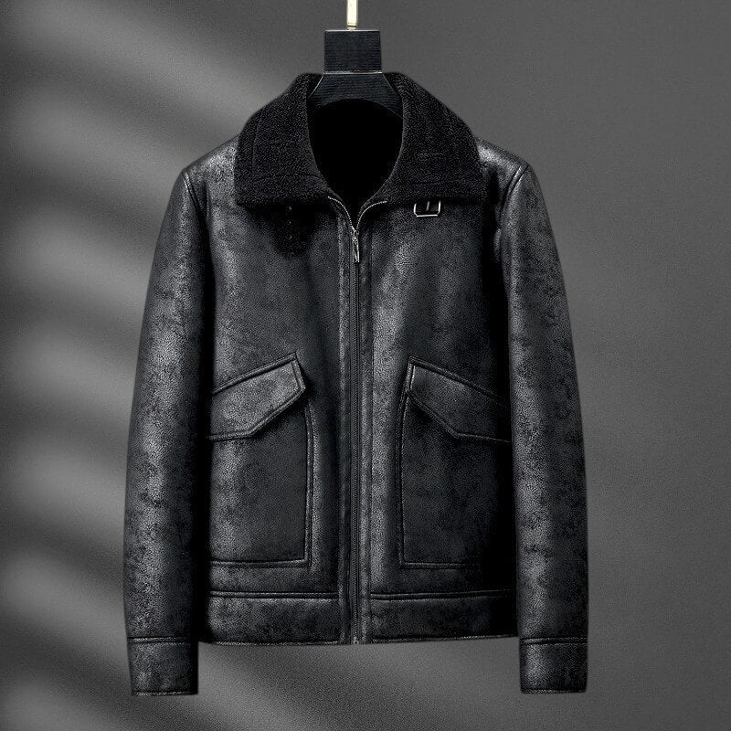 Classic Vintage Leather Pilot Jacket - VibreMode