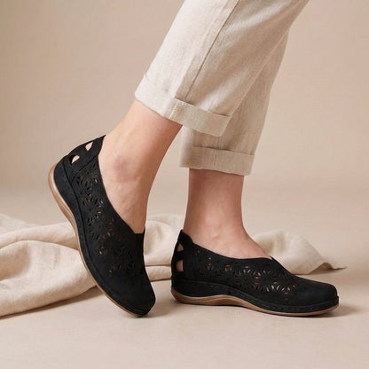 Women's Comfort Flats Breathable Cutout Design