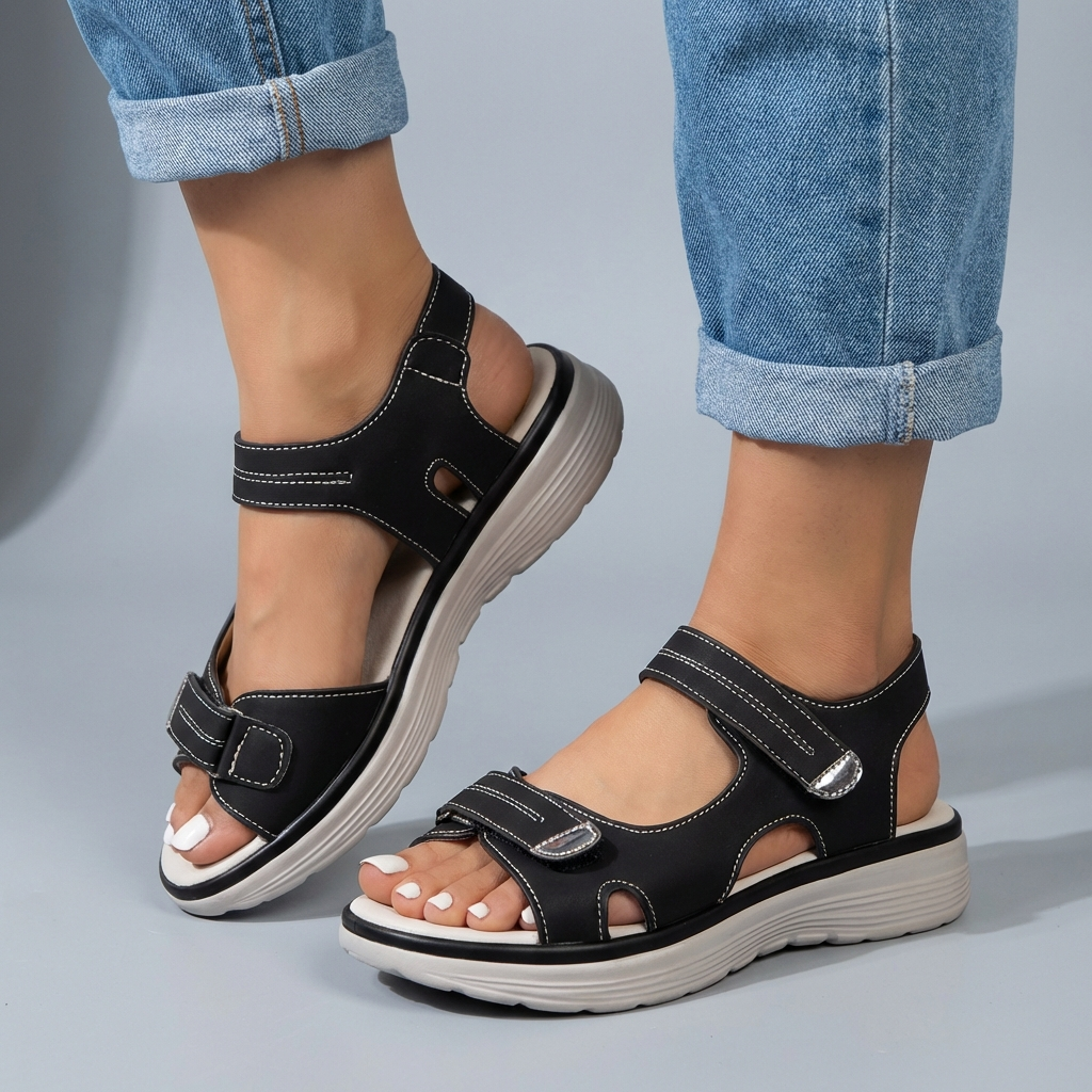 Women's Platform Sandals Adjustable Fit - VibreMode