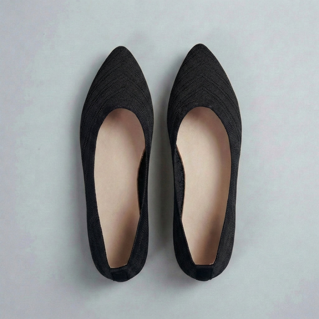 Women's Chevron Knit Slip-On Flats