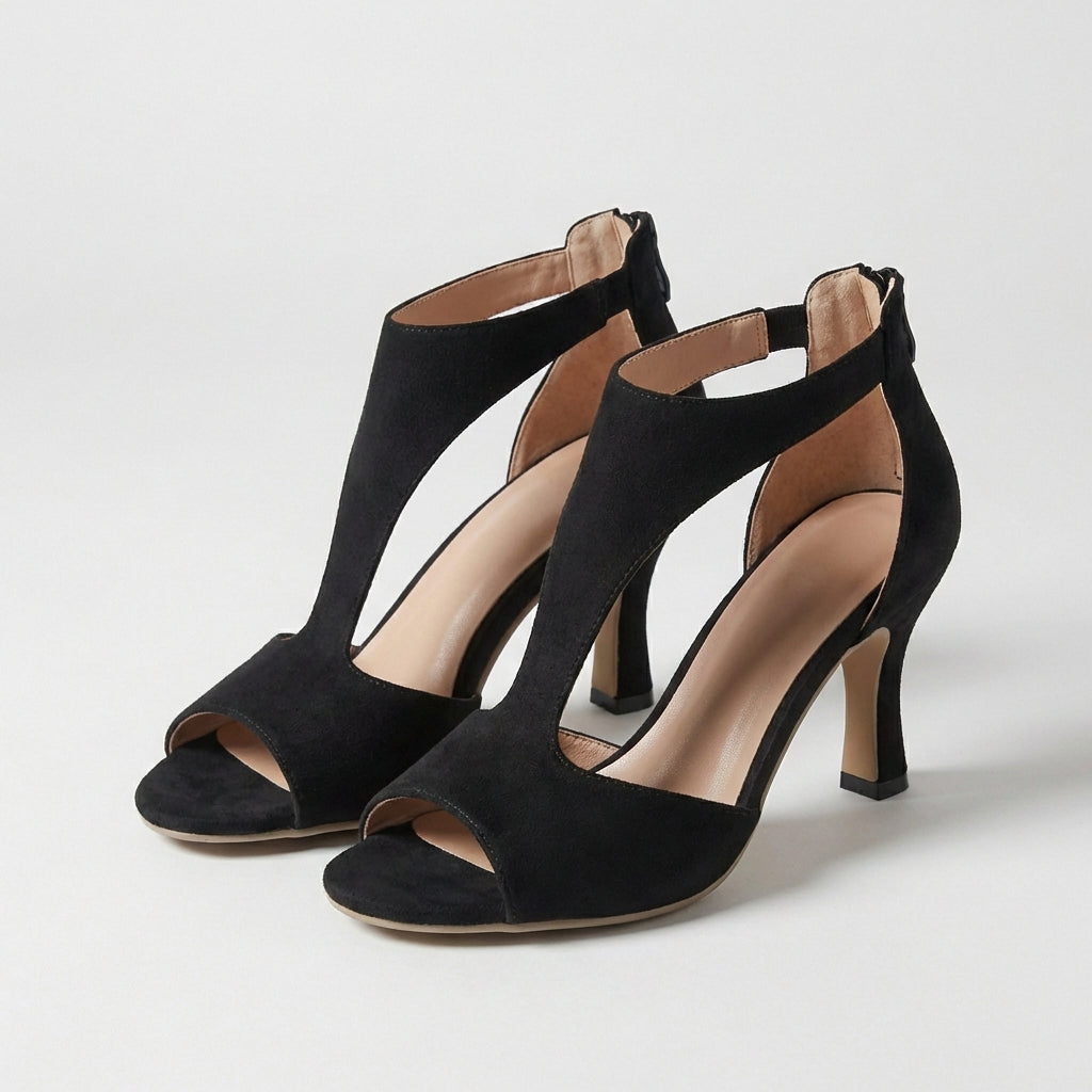 Women's Stiletto Heeled Sandals Peep-Toe High Heel Evening