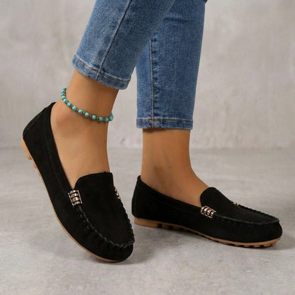 Men's Orthopedic Moccasin Shoes Metallic Accents