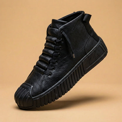 Premium Tall Leather Basketball Shoes