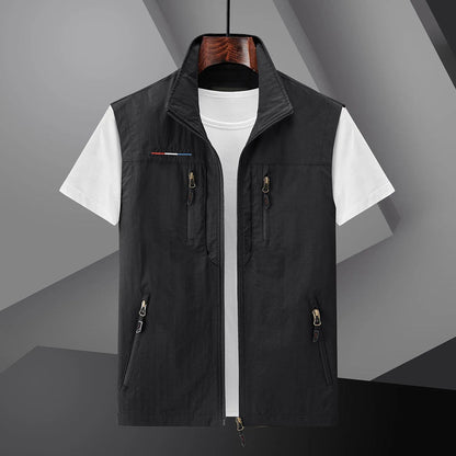 Men's Travel Vest Multi-Pocket Cotton